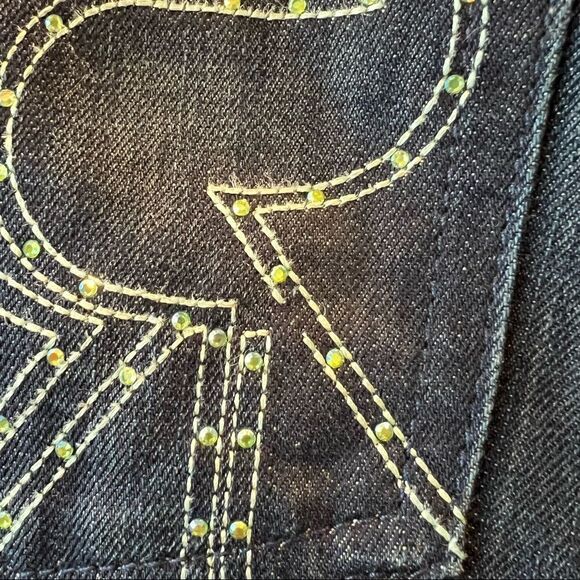 Rock & Republic Berlin Rhinestone Jeans in Attraction Wash Midrise Skinny Sz 29 - Picture 12 of 12